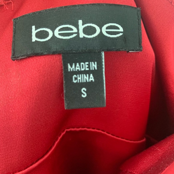 bebe Paisley Satin Cocktail Dress - Picture 7 of 8